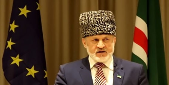 Приветственное письмо премьер-министра Чеченской Республики Ичкерия к торжественному мероприятию, посвящённому дню независимости Горской Республики (на английском и русском языках)