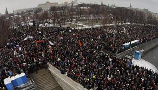 Фото AP: Протесты на Болотной площади 24 декабря 2011 г